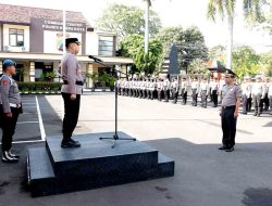 Kapolres Kediri Kota Pimpin Upacara Kenaikan Pangkat Pengabdian 2