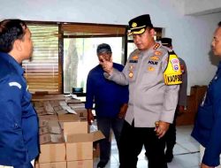 Pastikan Logistik Pemilu 2024 Aman, Kapolresta Sidoarjo Cek Gudang KPU