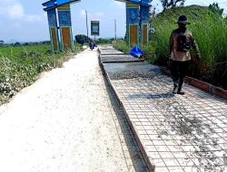 Pembangunan Rabat Beton Desa Keduyung Diduga Tidak Sesuai RAB