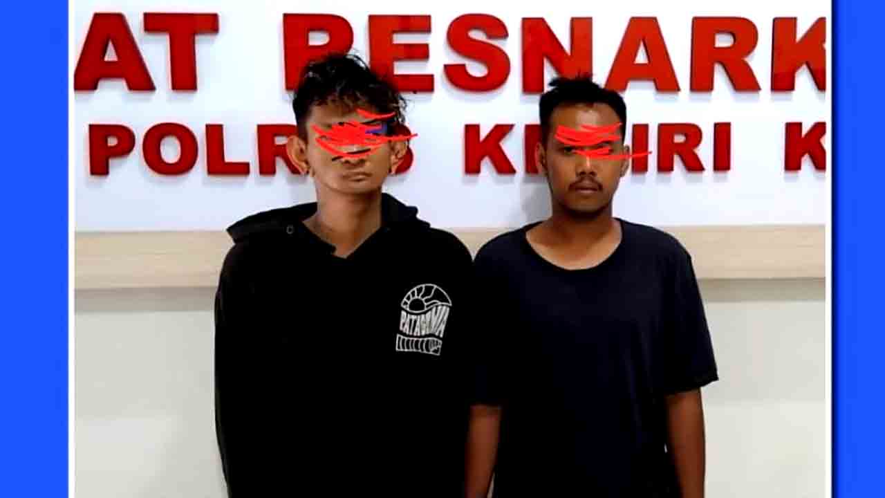 Polres Kediri Kota Bekuk Dua Pengedar Sabu 1
