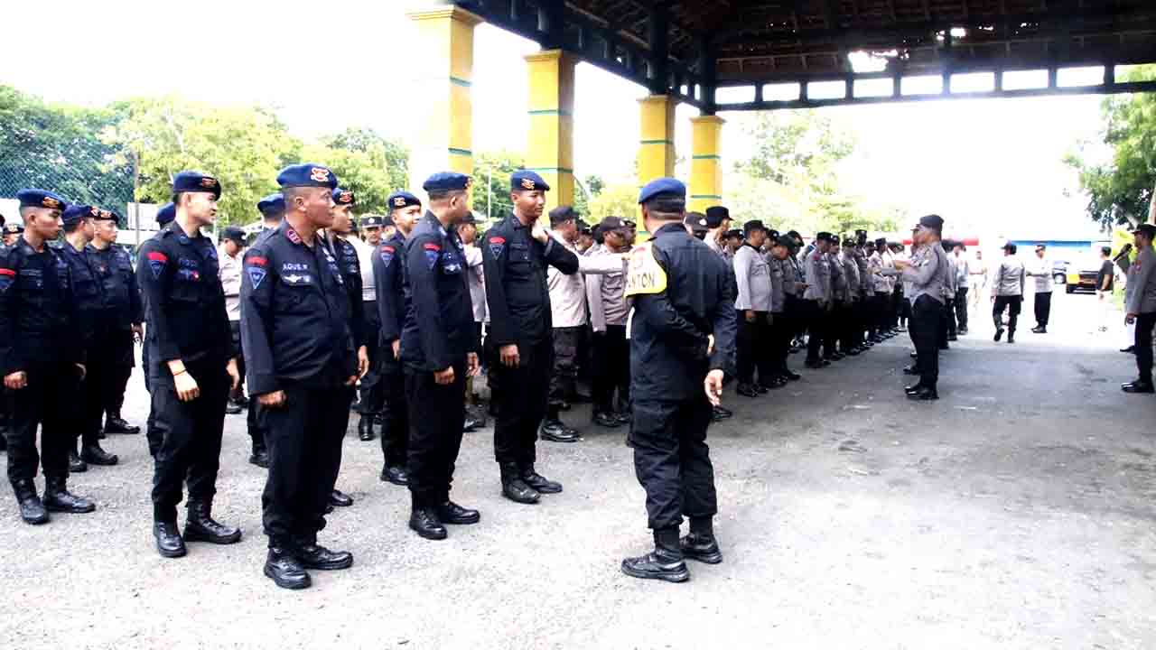 Polres Sumenep Terjunkan 182 Personel Pengamanan Babak Penyisihan Liga 3 Di Stadion Ahmad Yani