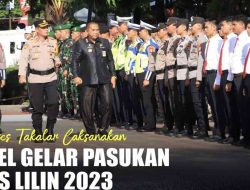 Polres Takalar Laksanakan Apel Gelar Pasukan Operasi Lilin 2023 Dalam Rangka PAM Nataru