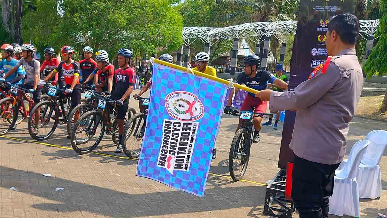 Polsek Mojoroto Laksanakan Pengamanan Event Balap Sepeda