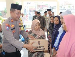 Gelar Jum’at Curhat Polres Pasuruan Salurkan Bantuan Sosial untuk Warga Lemahbang