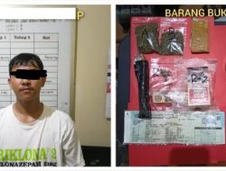 Polres Madiun Kota Berhasil Amankan Tersangka Pengedar Narkotika Jenis Ganja