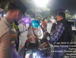 Harkamtibmas Jelang Pemilu, Polres Tanjungperak Gelar Patroli Skala Besar