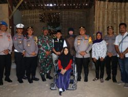 Polres Ngawi Bersama Baznas Bedah Rumah Penyandang Disabilitas 
