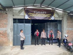 Satgas OMB Polres Magetan Siaga 24 Jam di Gudang Logistik KPU