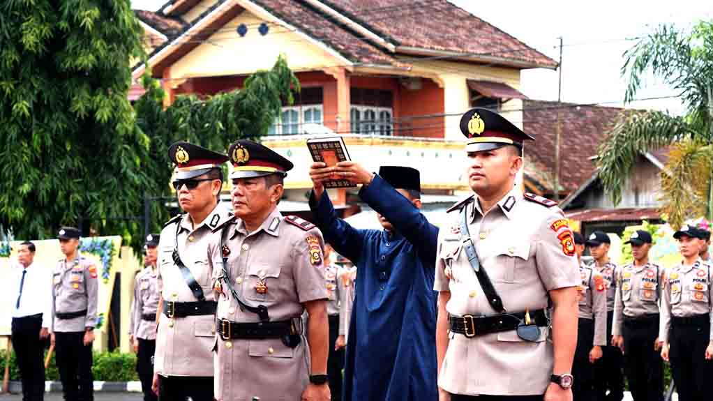 Kapolres Muba Pimpin Langsung Sertijab Dua Kapolsek Baru.