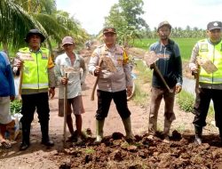 Kapolsek Lalan Gelorakan Semangat Gotong Royong