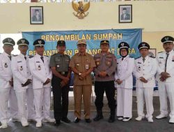 Pengambilan Sumpah Janji dan Pelantikan Perangkat Desa tarokan di kecamatan tarokan