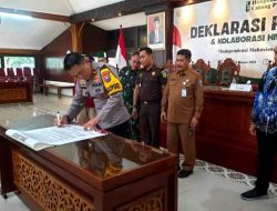 Polres Probolinggo Dukung Deklarasi Pemilu Damai yang Digelar HMI 