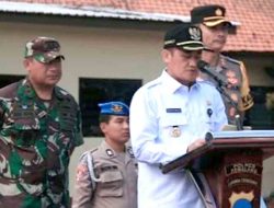 Bupati Pemalang Pimpin Apel Pengamanan Pemungutan Suara Pemilu 2024