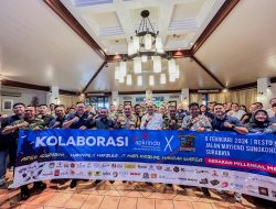 Ajak Warga Sukseskan Pemilu, Polrestabes Surabaya Bersama Apkrindo Sosialisasi Program Maknyos MakBleG