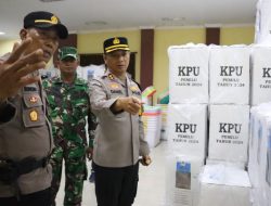 Pastikan Keamanan Logistik Pemilu, Kapolres Mojokerto Kota Cek Gudang PPK