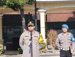 Apel Jam Pimpinan, Kapolres Kediri Beri Arahan Terkait Pam Pemilu 2024
