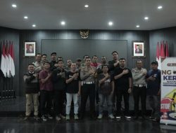 Ngopi Ker’ Bersama Awak Media, Polresta Malang Kota Bahas Solusi Atasi Balap Liar