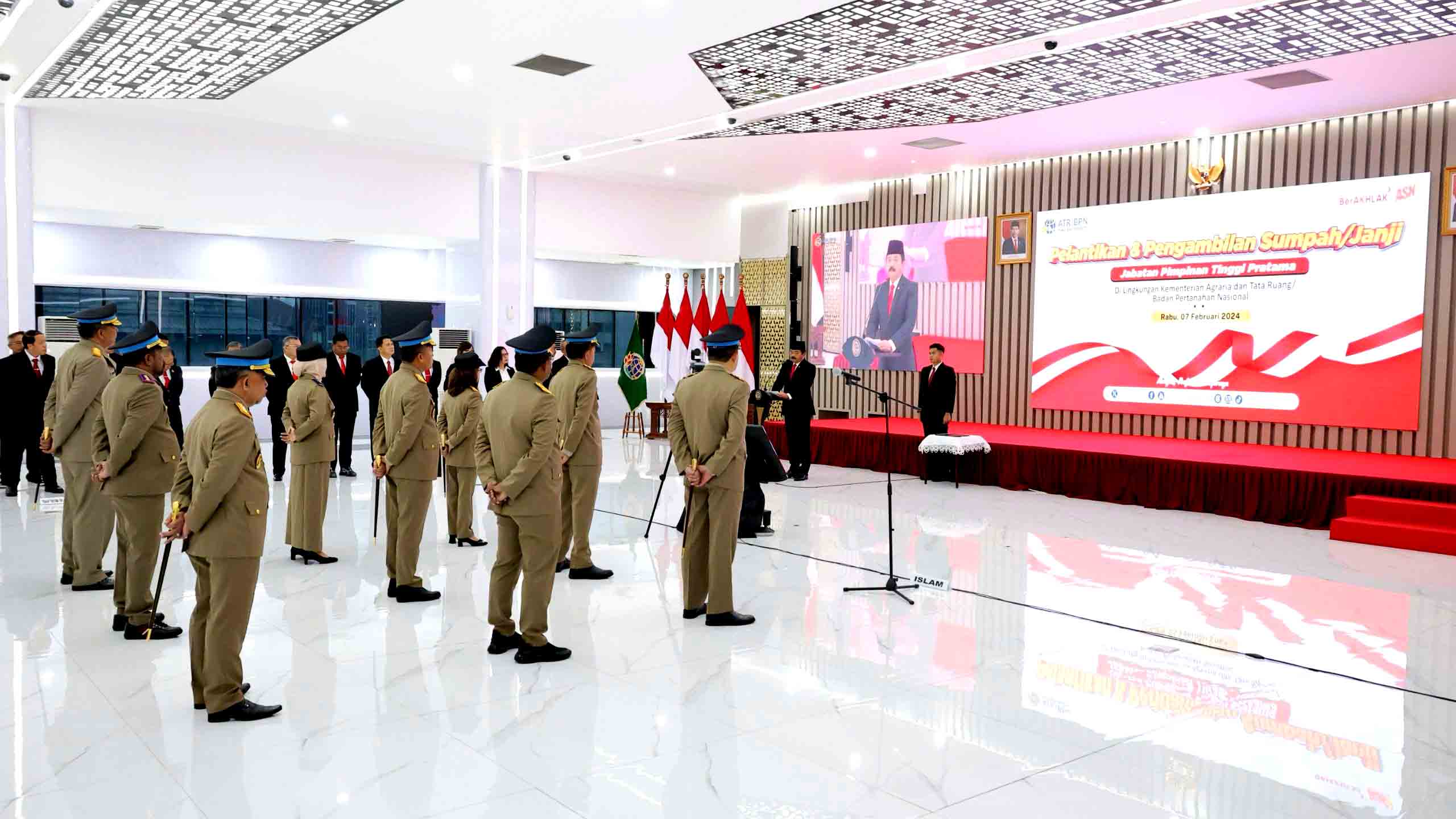 Menteri Atr Kepala Bpn Lantik 10 Pejabat Pimpinan Tinggi Pratama