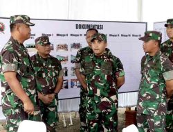 Pangdam IV/Diponegoro Tinjau Progres Pembangunan Rehab Kantor Koramil Ampelgading Kodim 0711/Pemalang