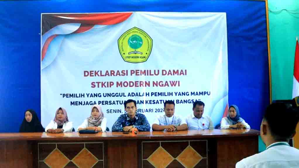 Stkip Modern Ngawi Deklarasi Pemilu Damai