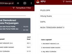 Sirekap KPU Suara Caleg DPR RI Dapil NTB II Diduga Ada Permainan