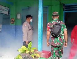 Cegah DBD, Polres Kediri Kota Kolaborasi Dengan Dinkes Lakukan Fogging
