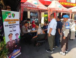 Peduli Kesehatan Sidokkes Polres Jember Beri Layanan Keliling