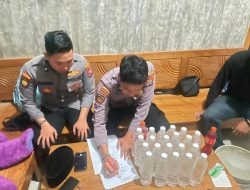 Gelar Operasi Pekat, Polres Situbondo Berhasil Amankan Puluhan Botol Miras