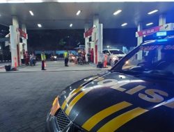 Polres Tulungagung Intensif Melakukan Patroli di SPBU Jelang Mudik Lebaran Pastikan Ketersediaan BBM