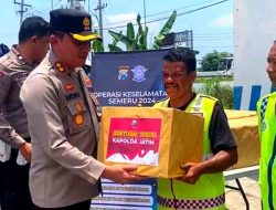 Jelang Ramadhan, Polres Probolinggo Gelar Baksos di Pos Lantas Leces