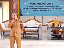 Kadis Dikbud Tekankan Kepada CPNS Dan PPPK Sintang Bertugas Secara Proposional