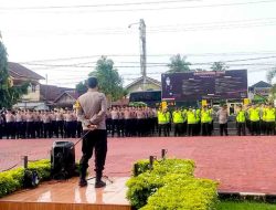 Personil Gabungan Polres Muba,Disiagakan Di Kantor KPUD Musi Banyuasin