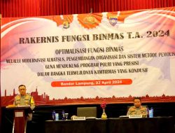 Kapolda Buka Rakernis Fungsi Binmas, Tugas Kepolisian Diawali Oleh Fungsi Binmas