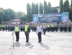 Apel Gelar Pasukan Ketupat Semeru 2024, Polres Kediri Siap Amankan Lebaran