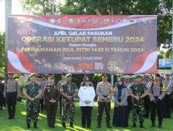 Apel Gelar Pasukan Operasi Ketupat Semeru 2024, Polres Kediri Kota Siap Amankan Lebaran