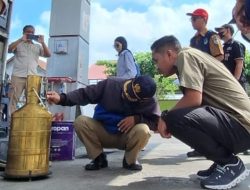 Jelang Mudik Tim Gabungan Polres Kediri Kota Sidak SPBU Periksa Takaran dan Stok BBM