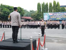 Apel Pasukan Malam Takbir Lebaran, Polres Kediri Imbau Masyarakat Ramaikan Masjid