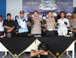 Polres Tulungagung Amankan Sopir Bus Jurusan Blitar – Lampung Positif Narkoba di Terminal Gayatri