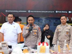 Polres Malang Berhasil Bongkar Pabrik Narkoba Rumahan Diduga Dikendalikan Napi dari Lapas