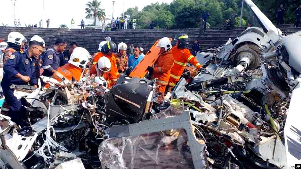 Tabrakan Helikopter Militer Malaysia, 10 Tewas