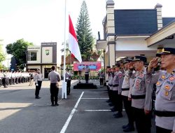Upacara Hari Kesadaran Nasional Polres Kediri Kota