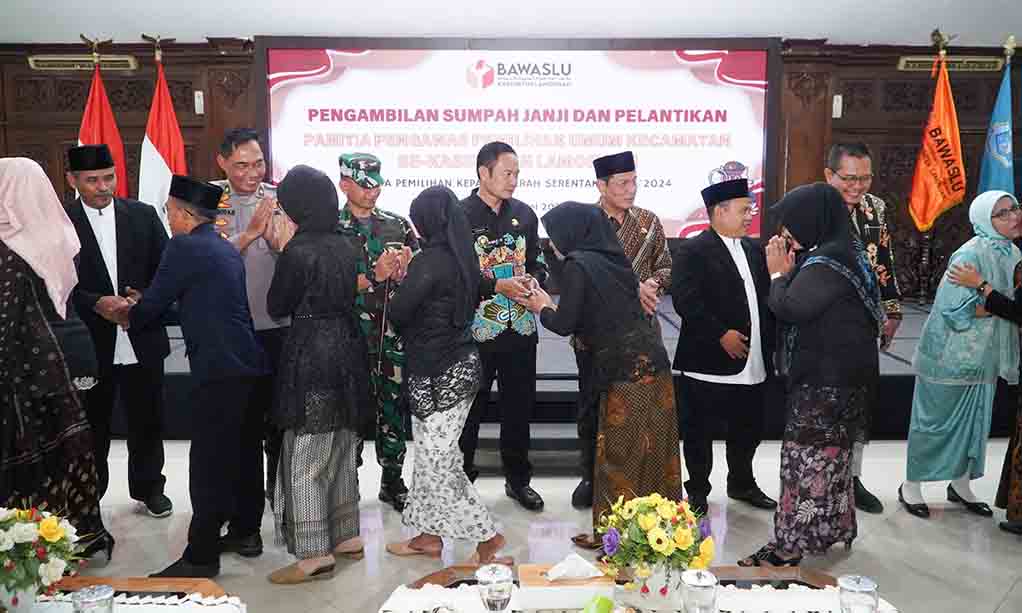 81 Panwaslu Dilantik, Bupati Yes Minta Internalisasi Demokrasi Bermartabat