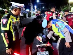 Cipta Kondisi, Polres Kediri Kota Gelar Razia Kendaraan Yang Menggunakan Knalpot Tidak Sesuai Spektek