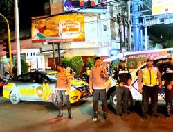 Ciptakan Rasa Aman Pada Masyarakat, Polres Kediri Kota Gelar Patroli Blue Light