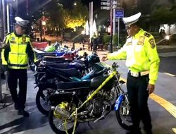Gelar Razia Cegah BaLi, Satlantas Ngawi Amankan 13 Motor