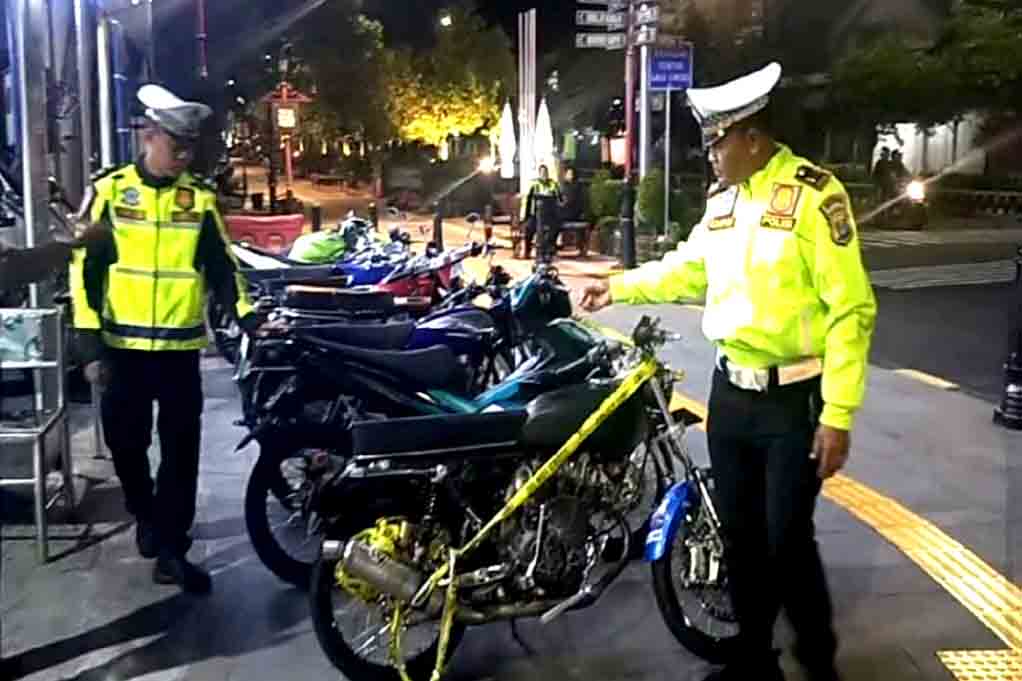 Gelar Razia Cegah Bali, Satlantas Ngawi Amankan 13 Motor