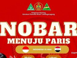 GP Ansor Lawanganagung Kembali Gelar Nobar Laga Timnas U-23 Indonesia Vs Irak