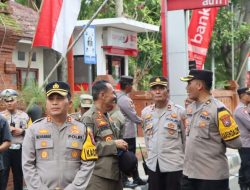 Polres Nganjuk Libatkan 350 Personel Pengamanan Gereja di Ibadah Kenaikan Isa Al Masih