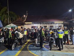 Respon Keluhan Warga, Polres Kediri Kota Amankan Puluhan Motor Diduga Balap Liar