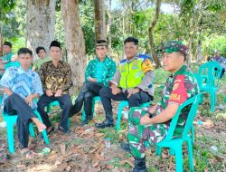 Personil Polmas BKPM dan Babinsa Mendatangi Pesta Hajatan Rakyat